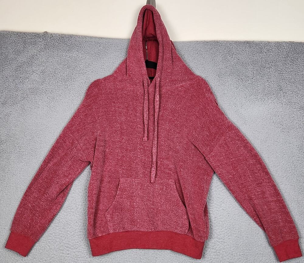 SOFT SERVE Hoodie Womens Small Red Pullover Softest Clothing Ever Pockets